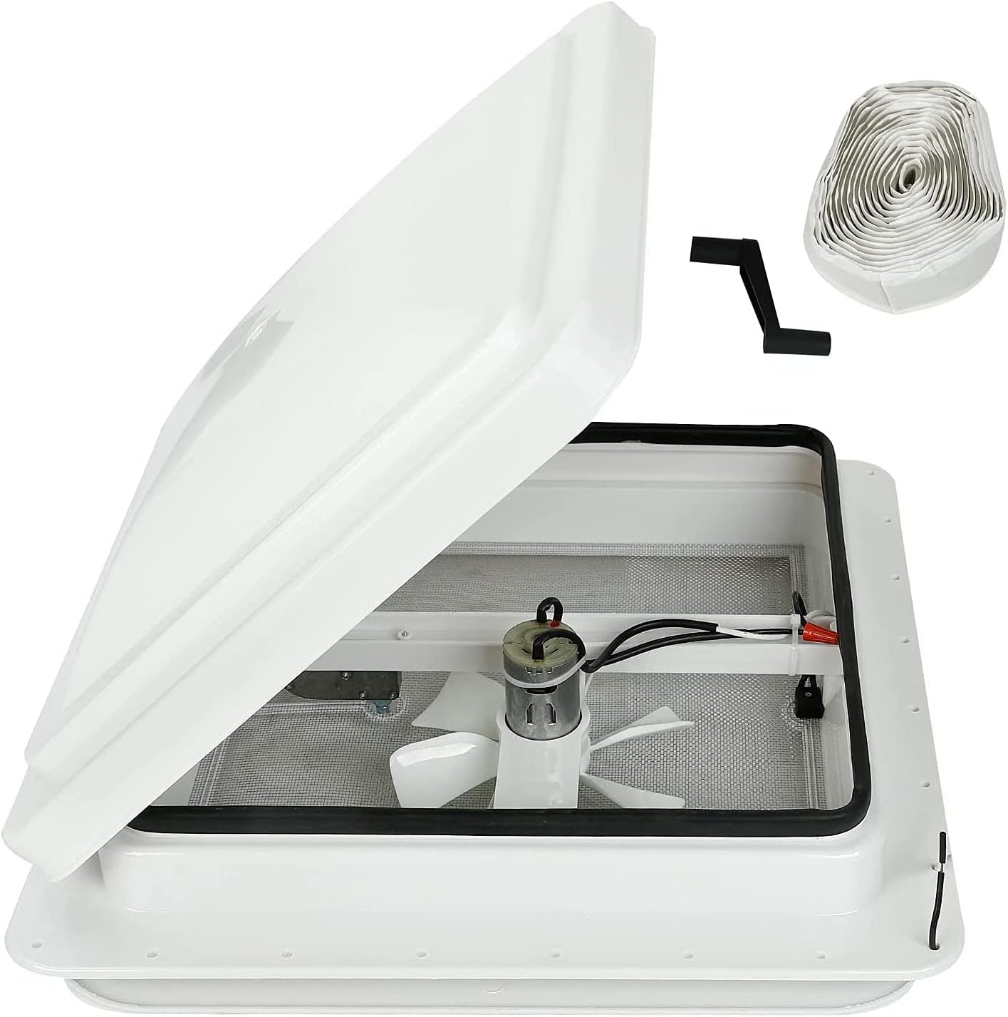 14" RV Roof Vent with Fan – Universal Fit for Camper, Trailer, Motorhome, VK100M - with | Sold by Uncle Wiener's Wholesale