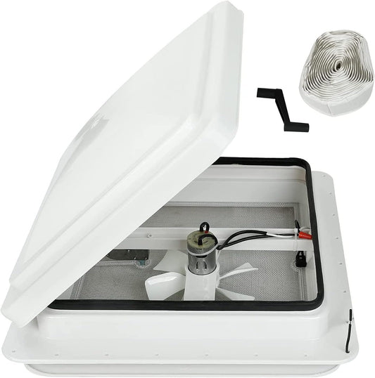 14" RV Roof Vent with Fan – Universal Fit for Camper, Trailer, Motorhome, VK100M - with | Sold by Uncle Wiener's Wholesale