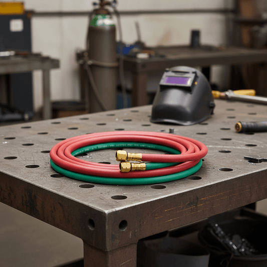 1/4″ Twin Line Oxygen Acetylene Welding Hose - General Equipment with 25 FT Twin Line Welding Hose | Sold by Uncle Wiener's Wholesale