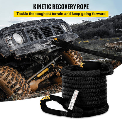 1.4" x 31.5' Heavy Duty Double Recovery Rope – 52,300 lbs Kinetic Tow Rope 523467 - with | Sold by Uncle Wiener's Wholesale