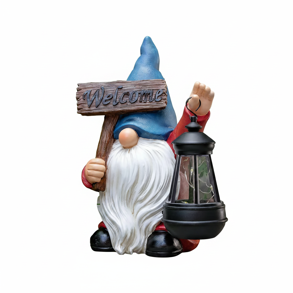 Solar Resin Gnome & Animal Garden Figures – Outdoor Decor Collection RSL16