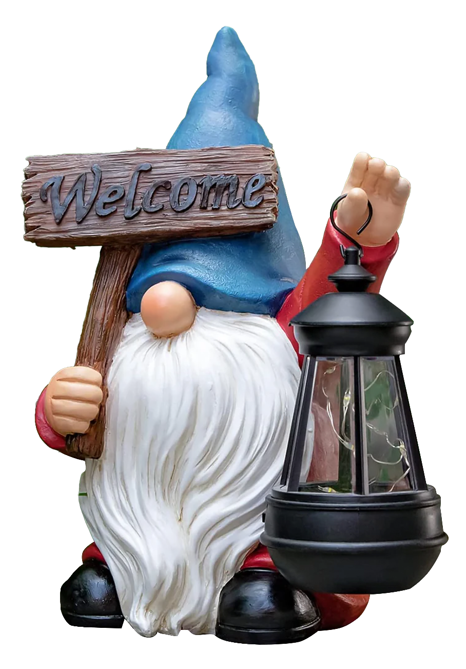Solar Resin Gnome & Animal Garden Figures – Outdoor Decor Collection RSL16