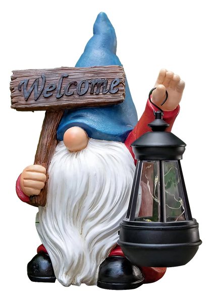 Solar Resin Gnome & Animal Garden Figures – Outdoor Decor Collection RSL16