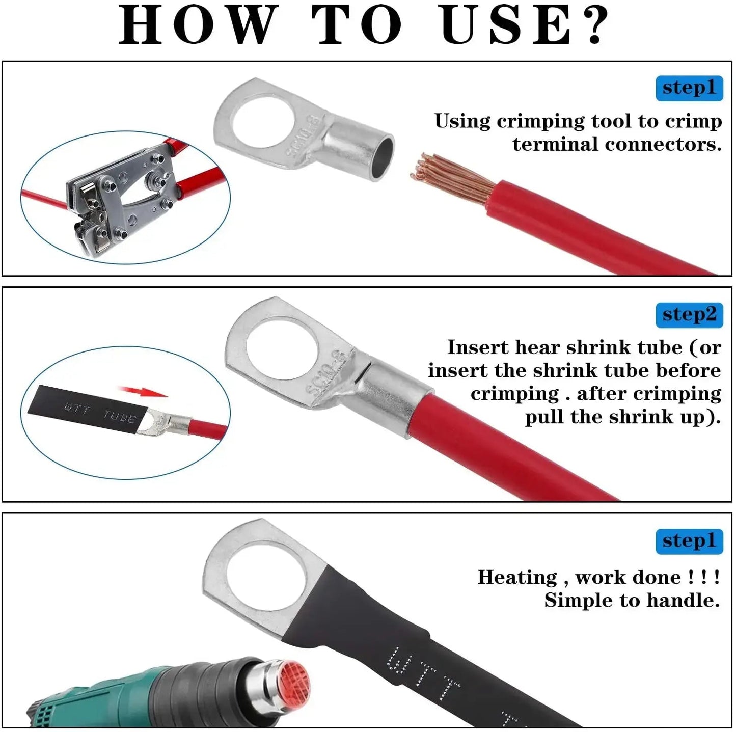 140pcs Wire Connector Tinned Terminals Combination Set FS090212 - with | Sold by Uncle Wiener's Wholesale