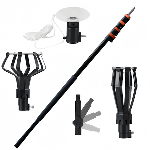 14FT Telescopic Light Bulb Changer Set Extension Pole Kit 4.25M BULBCH - with | Sold by Uncle Wiener's Wholesale