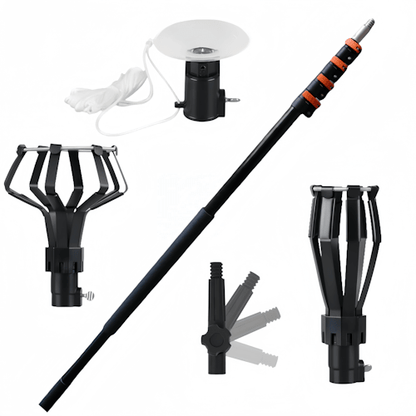 14FT Telescopic Light Bulb Changer Set Extension Pole Kit 4.25M BULBCH - with | Sold by Uncle Wiener's Wholesale