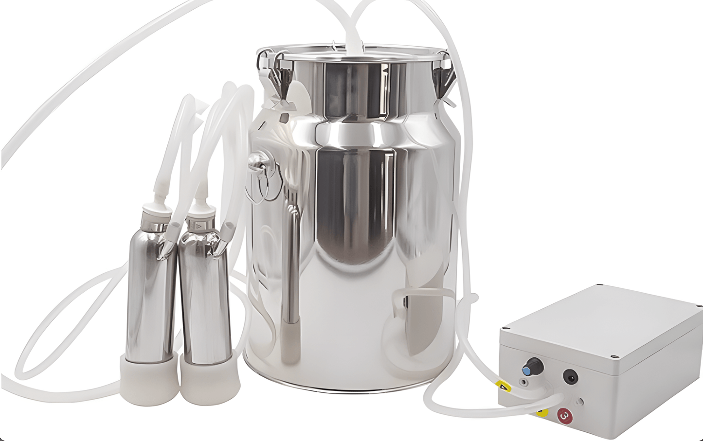 14L Cow Milking Machine Rechargeable Stainless Steel Bucket CM014 - General Equipment with | Sold by Uncle Wiener's Wholesale