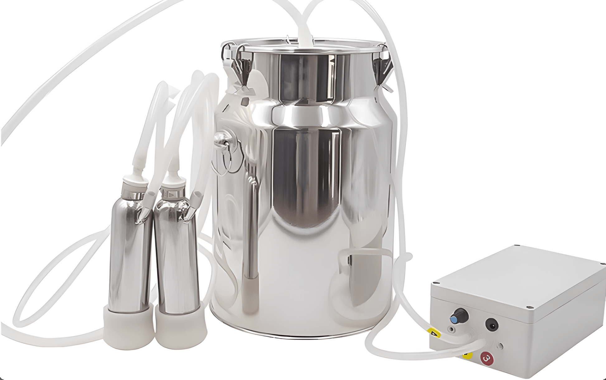 14L Cow Milking Machine Rechargeable Stainless Steel Bucket CM014 - General Equipment with | Sold by Uncle Wiener's Wholesale