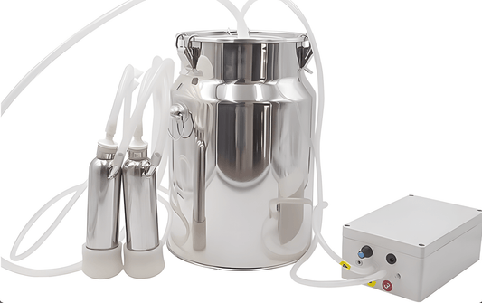 14L Cow Milking Machine Rechargeable Stainless Steel Bucket CM014 - General Equipment with | Sold by Uncle Wiener's Wholesale