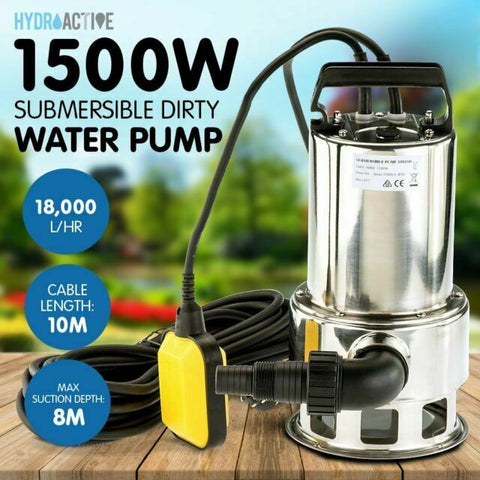 1.5 HP Stainless Steel Submersible Sump Pump – Dirty Water Pump TP01141 - with | Sold by Uncle Wiener's Wholesale