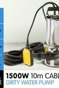 1.5 HP Stainless Steel Submersible Sump Pump – Dirty Water Pump TP01141 - with | Sold by Uncle Wiener's Wholesale