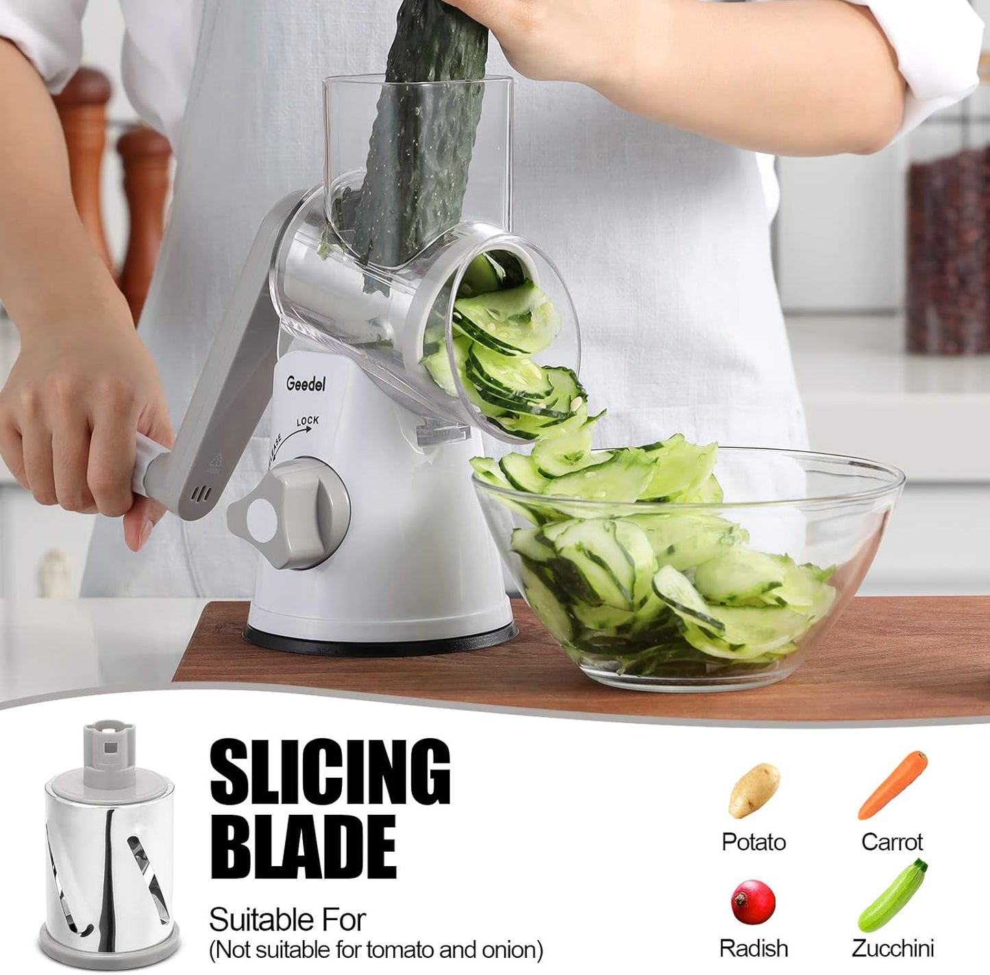 15 - in - 1 Vegetable Chopper & Mandoline Slicer Set with Interchangeable Blades S1310 - Furniture with | Sold by Uncle Wiener's Wholesale