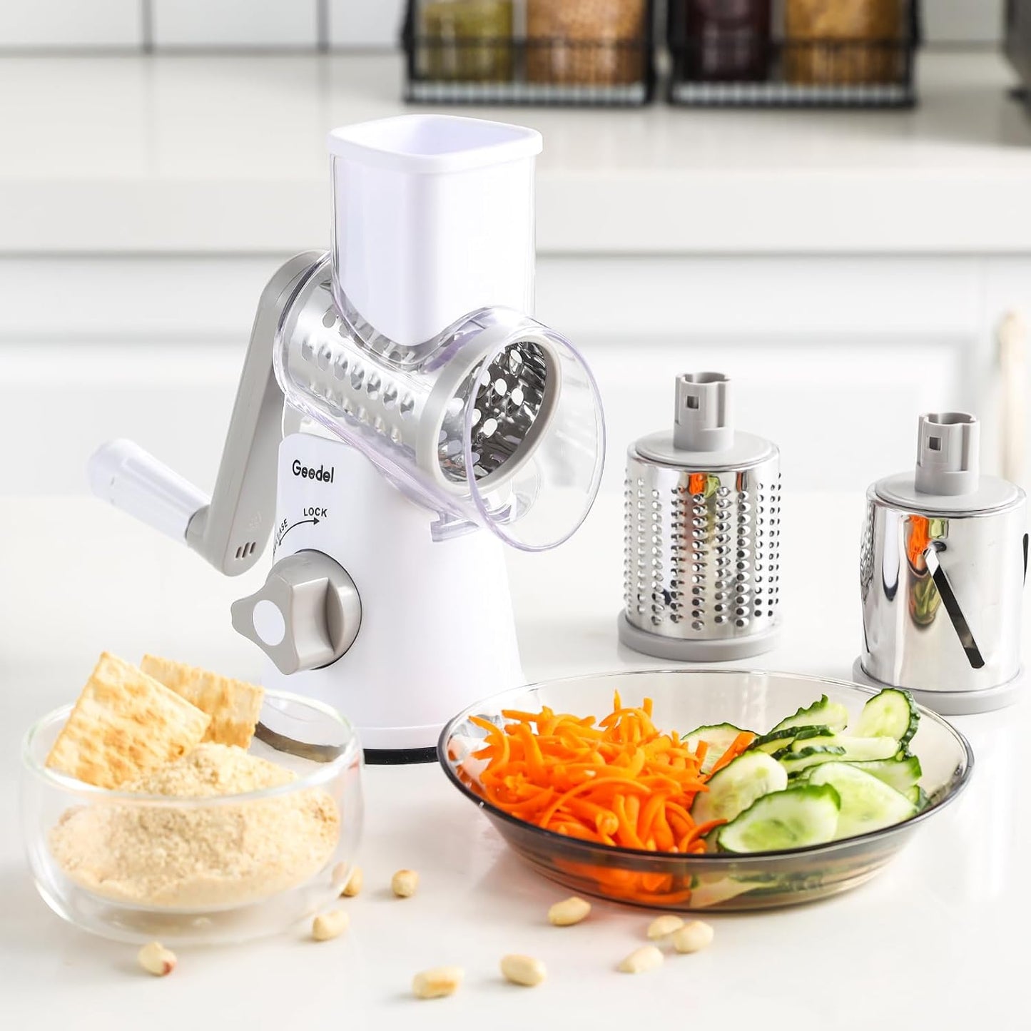 15 - in - 1 Vegetable Chopper & Mandoline Slicer Set with Interchangeable Blades S1310 - Furniture with | Sold by Uncle Wiener's Wholesale