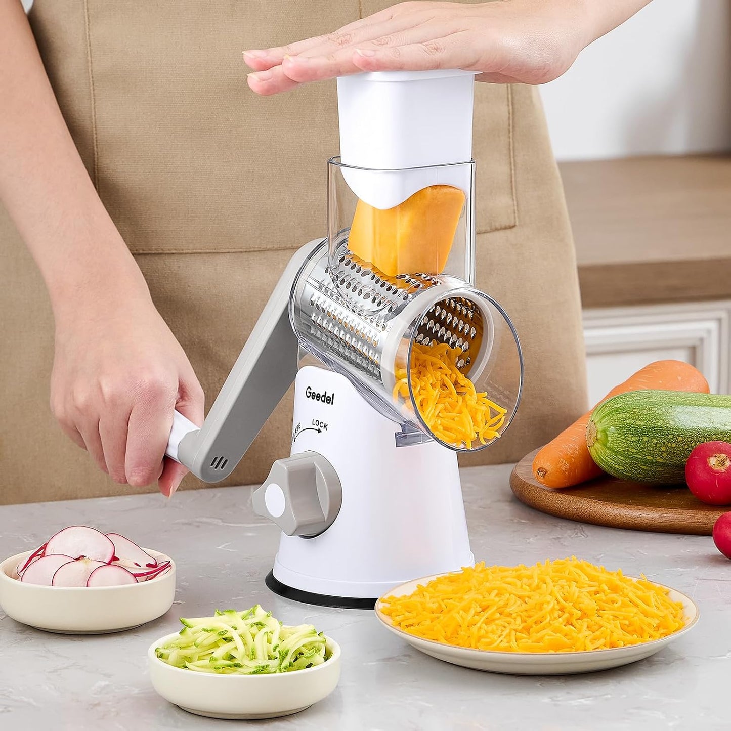 15 - in - 1 Vegetable Chopper & Mandoline Slicer Set with Interchangeable Blades S1310 - Furniture with | Sold by Uncle Wiener's Wholesale