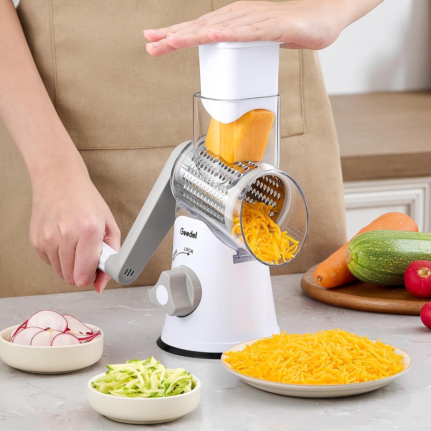 15 - in - 1 Vegetable Chopper & Mandoline Slicer Set with Interchangeable Blades S1310 - Furniture with | Sold by Uncle Wiener's Wholesale