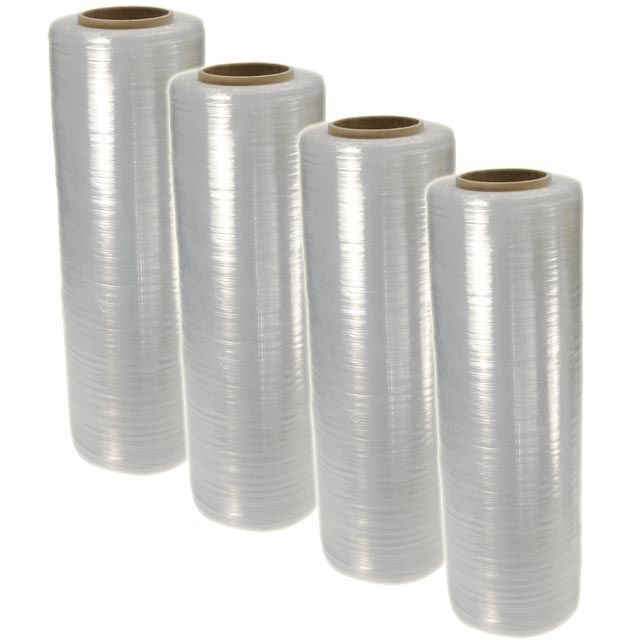 15 Inch 80 Gauge Stretch Shrink Wrap Film – 1500 FT Industrial Pallet Wrap – Durable & Clear Packaging Roll – 1580GA - with 1 roll | Sold by Uncle Wiener's Wholesale