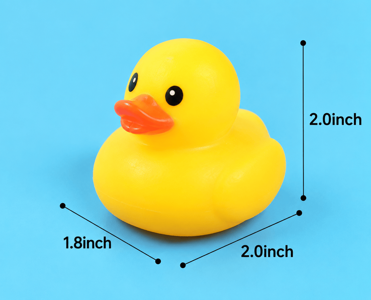 15-Piece Mini Rubber Duck Whistling Bath Toy Set Mixed Colours JY475180 - with | Sold by Uncle Wiener's Wholesale