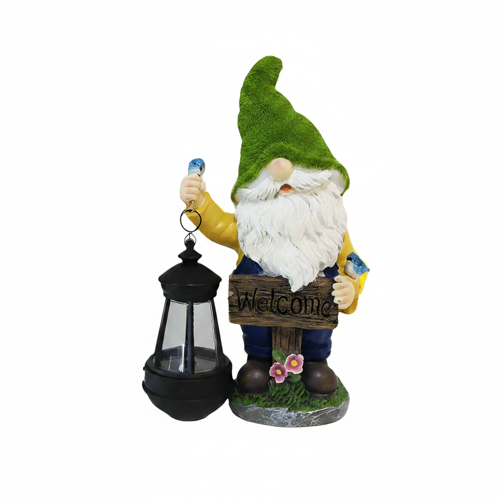 Solar Resin Gnome & Animal Garden Figures – Outdoor Decor Collection RSL16