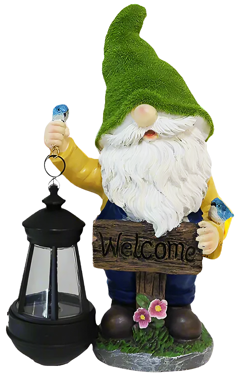 Solar Resin Gnome & Animal Garden Figures – Outdoor Decor Collection RSL16