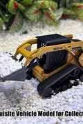 1:50 Scale Tracked Skid Steer Loader Die - Cast Toy – Construction Vehicle Model with Forklift, Shovel &amp; Grabber - with | Sold by Uncle Wiener's Wholesale