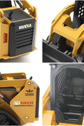 1:50 Scale Tracked Skid Steer Loader Die - Cast Toy – Construction Vehicle Model with Forklift, Shovel &amp; Grabber - with | Sold by Uncle Wiener's Wholesale