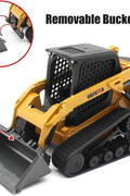 1:50 Scale Tracked Skid Steer Loader Die - Cast Toy – Construction Vehicle Model with Forklift, Shovel &amp; Grabber - with | Sold by Uncle Wiener's Wholesale