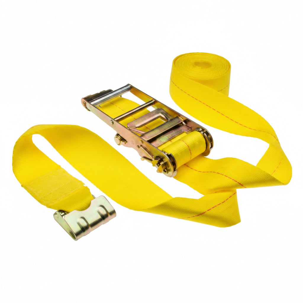 15,000 lb J - Hook Ratchet Strap 3" x 30' – Heavy - Duty Nylon Tie - Down (Single/Bulk 4 - Pack) - with Single | Sold by Uncle Wiener's Wholesale