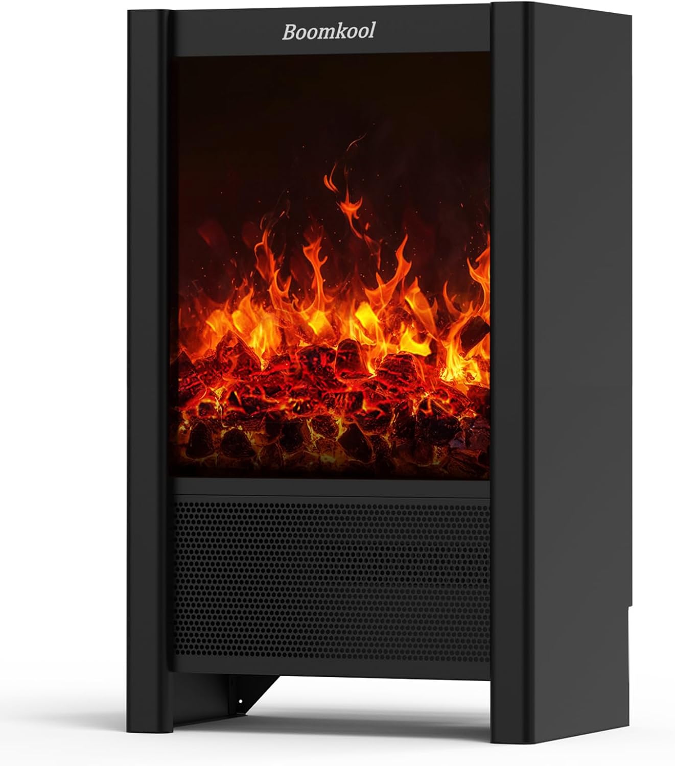 1500W Indoor Electric Space Heater with 3D Flame Effect – Portable Fireplace Heater with Remote & ECO Mode - with | Sold by Uncle Wiener's Wholesale