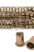 150pcs M3 M4 M5 M6 M8 M10 Carbon Steel Rivet Nut Assortment FS010260 - 02 - with | Sold by Uncle Wiener's Wholesale