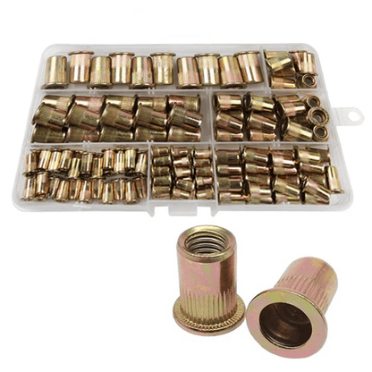150pcs M3 M4 M5 M6 M8 M10 Carbon Steel Rivet Nut Assortment FS010260 - 02 - with | Sold by Uncle Wiener's Wholesale