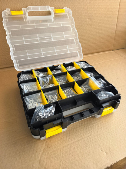 1575 PCS Stainless Steel Nuts & Bolts Assortment Kit with Screws, Washers & Organizer Box – STY01575 - with | Sold by Uncle Wiener's Wholesale