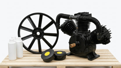 15HP & 13 HP Gas Air Compressor with Electric Start – 66 & 39 Gallon Tank Options | Heavy - Duty Portable Unit - Furniture with Compressor Head Replacement 4013H / VPR15HP | Sold by Uncle Wiener's Wholesale