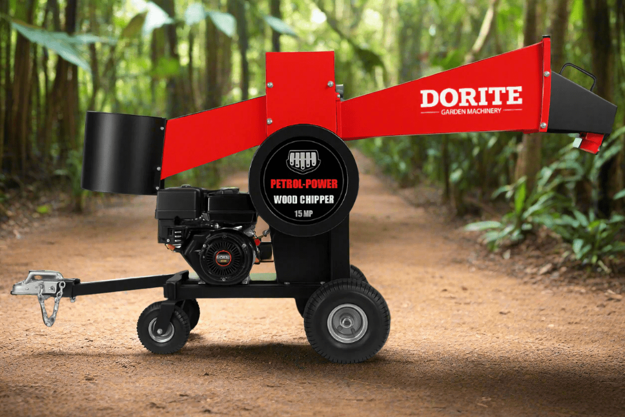 15HP Gas Wood Chipper – Heavy - Duty Tree & Yard Waste Branch Shredder - DRBL15M - Gas - Powered Wood Chipper with | Sold by Uncle Wiener's Wholesale