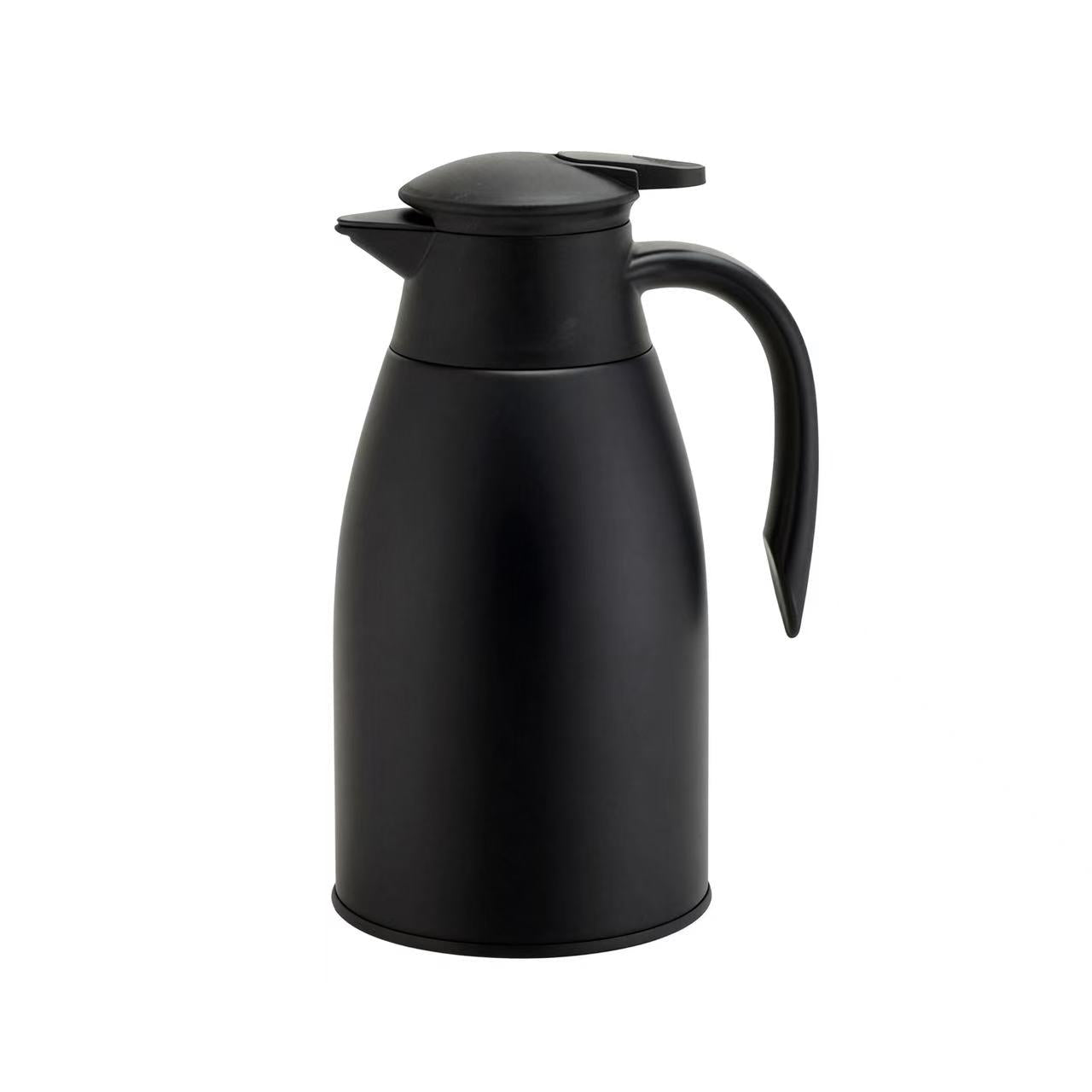 1.5L Stainless Steel Vacuum Flask Thermal Coffee Carafe Insulated Pitcher Black KFH144 - with | Sold by Uncle Wiener's Wholesale