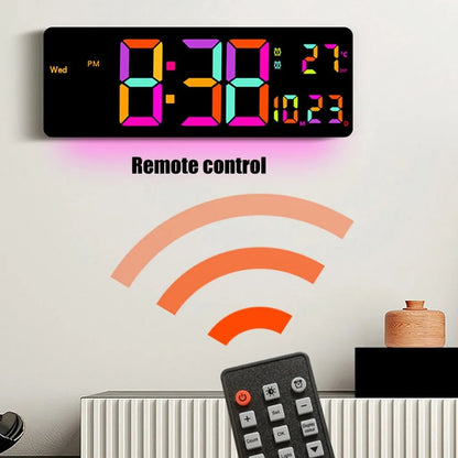 16" LED Digital Wall Clock with Temperature, Date, Auto - Dimmer & Night Light – JXCL16 - with | Sold by Uncle Wiener's Wholesale