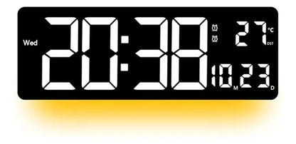 16" LED Digital Wall Clock with Temperature, Date, Auto - Dimmer & Night Light – JXCL16 - with | Sold by Uncle Wiener's Wholesale