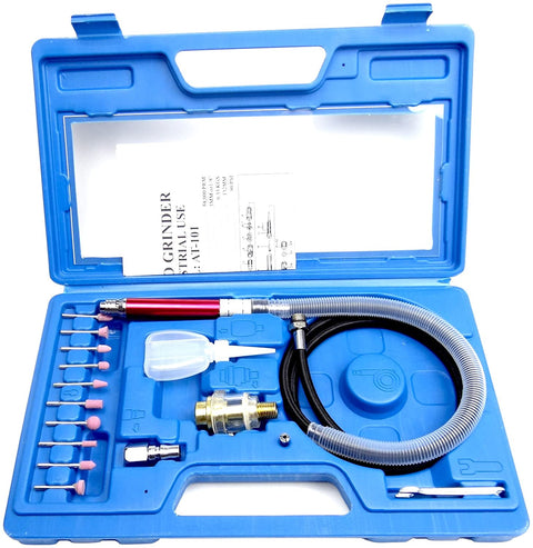 16 - Piece Micro Air Die Grinder Kit – High - Speed Pneumatic Pencil Grinder | SKU: S1103 - with | Sold by Uncle Wiener's Wholesale