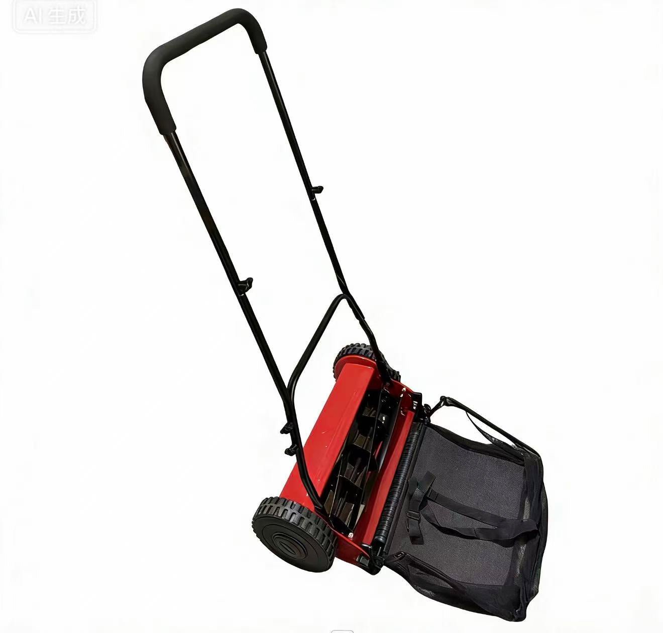16" Push Reel Lawn Mower Manual 5 Blade Adjustable Grass Catcher Red LM0016 - with | Sold by Uncle Wiener's Wholesale