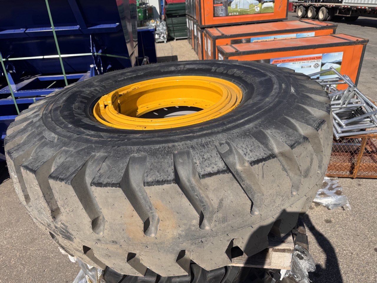 16.00 - 25 OTR Tires – Goodyear &amp; Nokian (New Take - Offs, on Rims) - with Goodyear 16.00 - 25 – New Take - Offs | Sold by Uncle Wiener's Wholesale