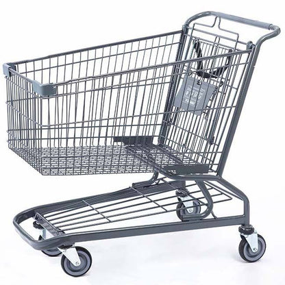 160L Heavy - Duty Shopping Cart With Lower Tray & Child Seat – Grey SC160L - with | Sold by Uncle Wiener's Wholesale