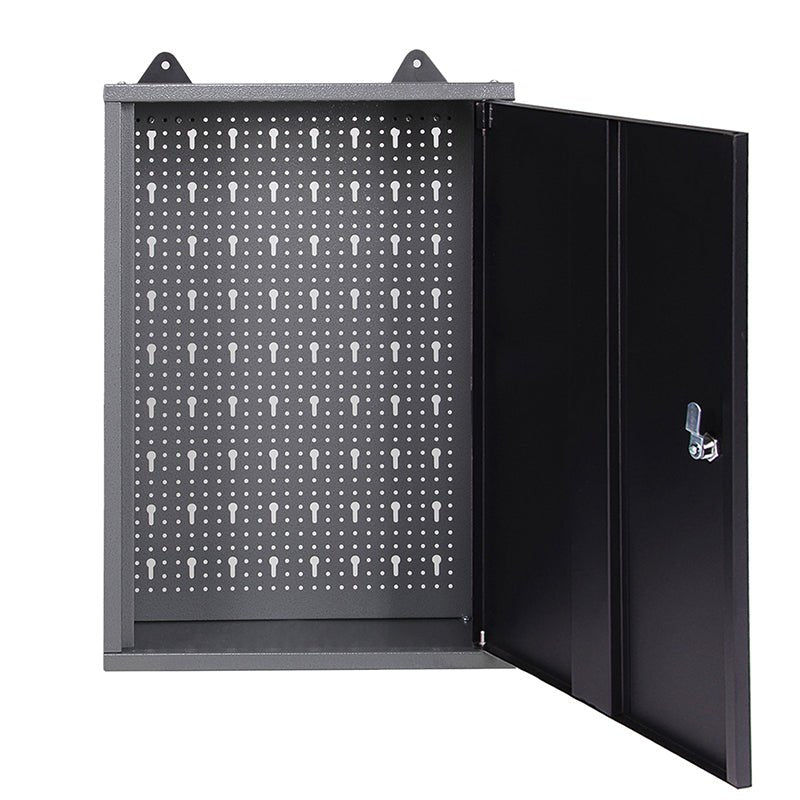 16.5" x 8" Wall Mounted Steel Storage Cabinet with Single Door, 23.6" Height Compact Garage Organizer TC001 - with | Sold by Uncle Wiener's Wholesale