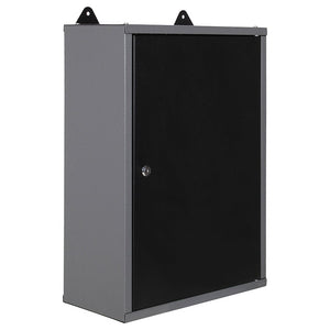 16.5" x 8" Wall Mounted Steel Storage Cabinet with Single Door, 23.6" Height Compact Garage Organizer TC001
