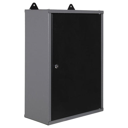 16.5" x 8" Wall Mounted Steel Storage Cabinet with Single Door, 23.6" Height Compact Garage Organizer TC001 - with | Sold by Uncle Wiener's Wholesale