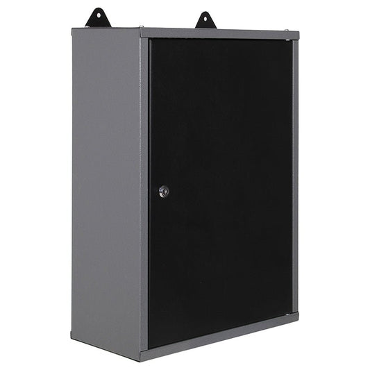 16.5" x 8" Wall Mounted Steel Storage Cabinet with Single Door, 23.6" Height Compact Garage Organizer TC001 - with | Sold by Uncle Wiener's Wholesale