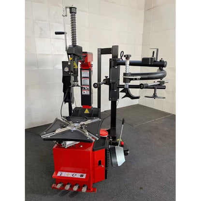 Tire Changer Machine with 110V Servo Motor, Pneumatic Bead Breaker, 10"–24" Wheel Range & 2500 kg Shovel Force FT600