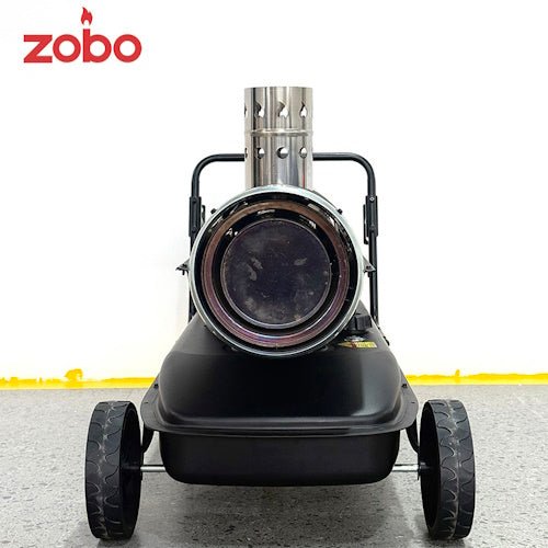 170,000 BTU Indirect Diesel & Kerosene Forced Air Heater with 50L Fuel Tank, Exhaust Flue, Thermostat Control & Wheels ZBH170 - with | Sold by Uncle Wiener's Wholesale