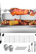 176 Lbs Grade Roaster Grill – Heavy - Duty Stainless Steel BBQ Rotisserie System – GR8001 - with | Sold by Uncle Wiener's Wholesale