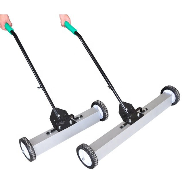 18" & 36" Magnetic Handle Sweepers – Heavy Duty Nail & Metal Debris Pickup Tools for Construction and Garage | 112018 / 112036 - with 18" | Sold by Uncle Wiener's Wholesale