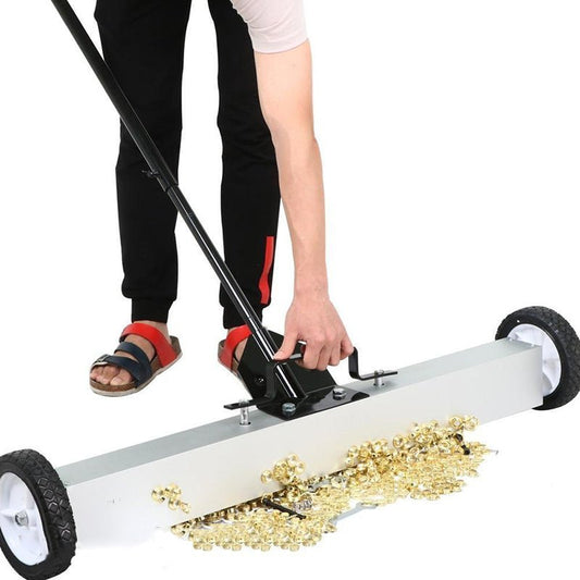 18" & 36" Magnetic Handle Sweepers – Heavy Duty Nail & Metal Debris Pickup Tools for Construction and Garage | 112018 / 112036 - with 18" | Sold by Uncle Wiener's Wholesale