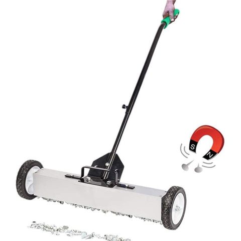 18" & 36" Magnetic Handle Sweepers – Heavy Duty Nail & Metal Debris Pickup Tools for Construction and Garage | 112018 / 112036 - with 18" | Sold by Uncle Wiener's Wholesale